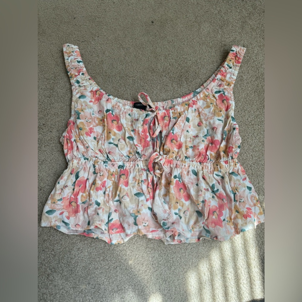 floral forever21 summer top